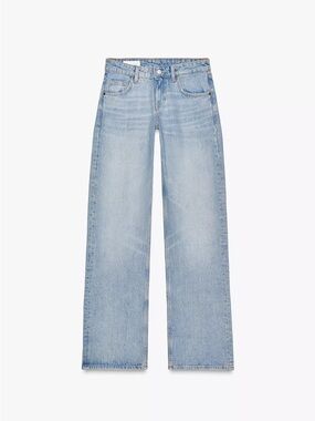 Zara TRF Low Rise Wide Leg Jeans